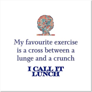 Mental Health Awareness - Lunge and a crunch Posters and Art